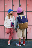 big backpacks in color block - mochilas grandes